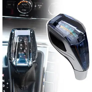 Upgraded Crystal Gear Shift Knob Universal Touch Activated LED Glow Lithium Battery Long Life Auto Interior Accessory
