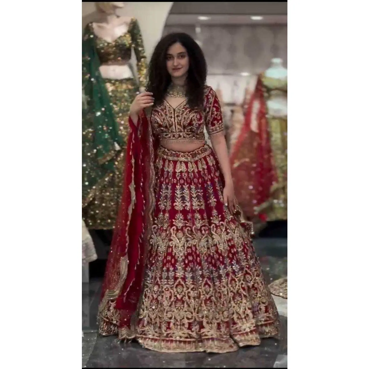 Women's Rukhsar Lehenga Set in Maroon Fox Georgette Fabric, Flared Full Length Skirt with Heavy Embroidery & Sequins for Bridal Wedding Wear, Lady, Bridal Lehenga Set, Wedding Inspo, Bridal Set