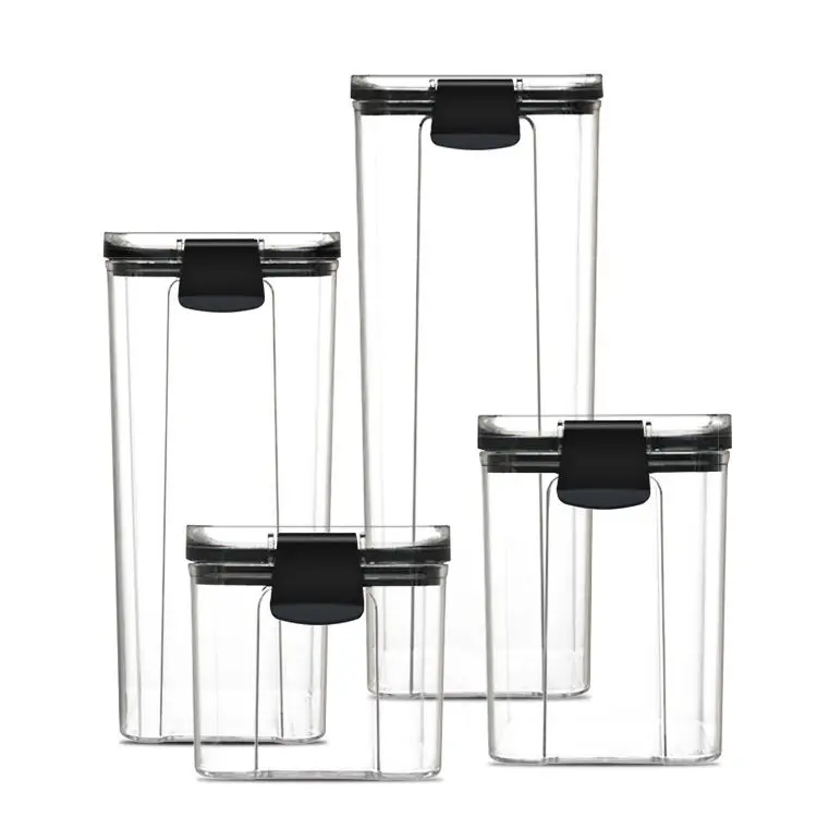 Set of 4 Food Storage Containers - 2 Sizes Kitchen Utensils