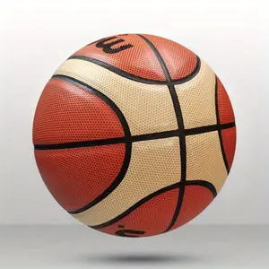Professional Grade 5/6/7 Basketball, Ideal for Games and Training, High-Quality PU Material, Superior Grip and Bounce, Indoor/outdoor Use, and Design with Gold Accents, Sports Ball