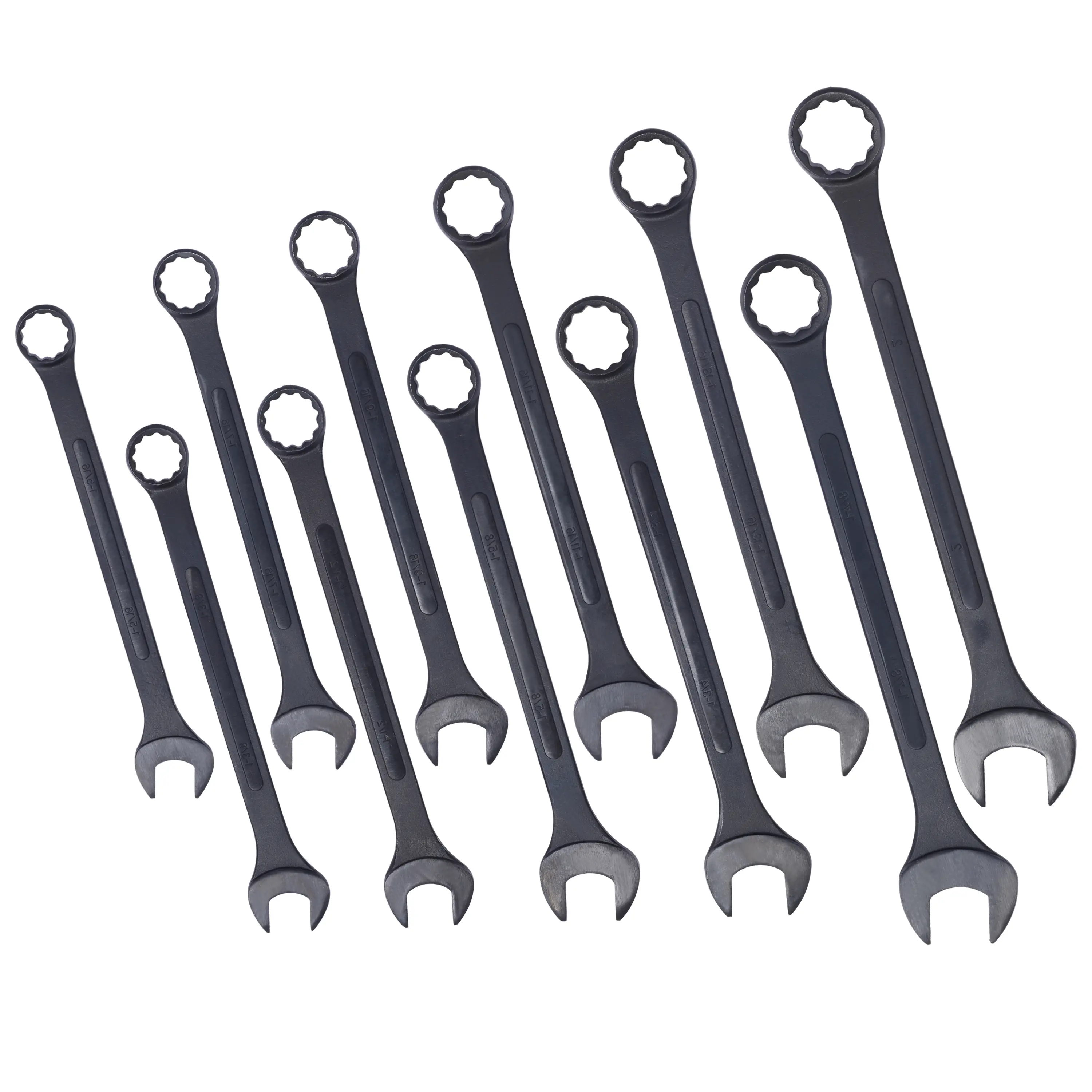 Hardware Jumbo Combination Wrench Set extra large, SAE, 11-piece, 1-5/16'' to 2'',Black Oxide, with Pouch Simple, fashionable, and easy to install