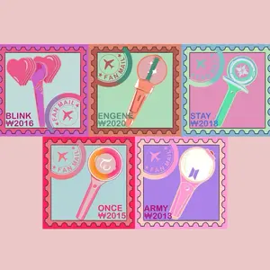 Kpop Light stick Stamp Sticker