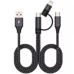 3 in 1 Universal sound card OTG live broadcast cable suitable for Apple Android typec one to two digital audio adapter cable