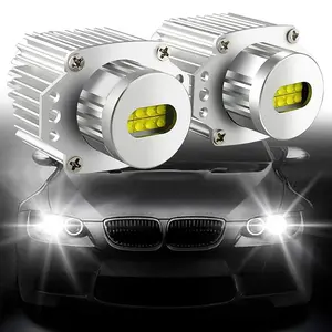 80W Car LED Headlamps Halo Ring Light Bulbs E90 E91  12-30v  Angel Eyes Fog Lamp for BMW 325i 328i 330i