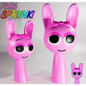 Sprunki Toy | Pink 3D Printed Collectible Figure for Gamers