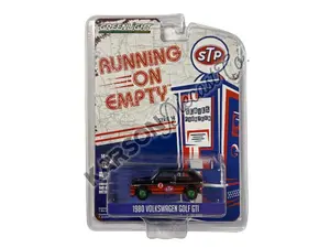 CHASE 1980 Volkswagen Golf GTI #2 - STP (Running on Empty Series 14) Diecast 1:64 Scale Model - Greenlight 41140D