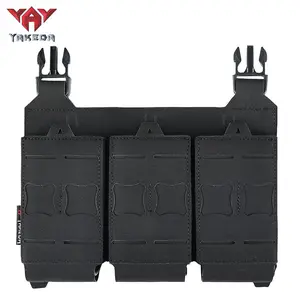 YKD-0119 Yakeda Tactical Nylon Molle Triple Pistol Ammunition Bag