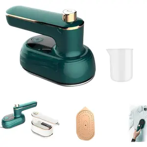 Mini Travel Irons for Clothes Portable Handheld Iron Steam with Dry & Wet Ironing for Home Business Clothing Household Appliances Cordless Multifunction 360-degree Ironing Capability 50ML Water Tank Compact Design`