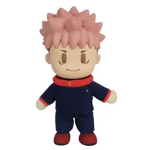 4.5" Jujutsu Kaisen Yuji Itadori Vinyl Poseable Figure Key Plush Doll by GEE