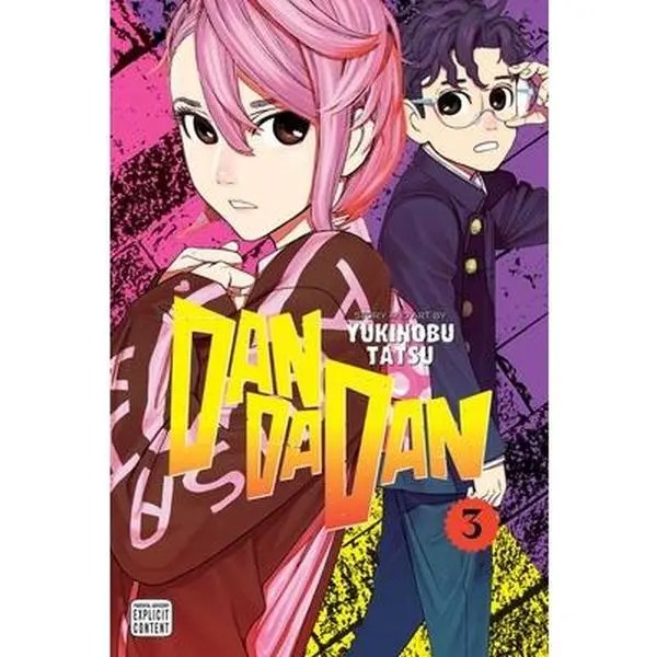 Dandadan Vol. 3 English Manga - Yukinobu Tatsu Trade Paperback, 210 Pages, Momo, Aira, High School Fights, Paranormal Battles, Secret Crushes, for Nerds & Comics Enthusiasts, 7.1" H x 5.1" L x 1.1" W