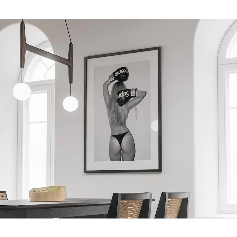 Supreme Poster Print Black & White, Designer Print, Luxury Poster, Unframed Poster , Wall Art, Home Decor