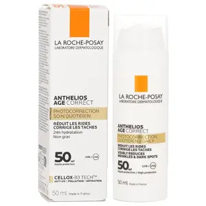 La Roche Posay Anthelios Age Correct Daily Photocorrection - Visibly Reduces Wrinkles & Dark Spots SPF 50, 50ml/1.7oz