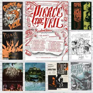 Pierce the Veil Collide With The Sky Poster The Misadventures Tour Wall art print art suitable for living room bedroom bar parlor home decoration gift  Custom Photo Poster  Personalized Wall Art