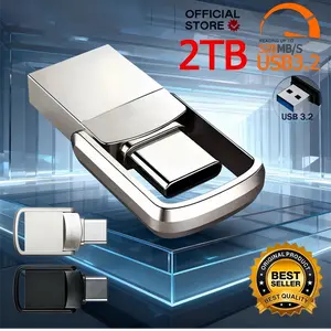 USB Adapter Flash Drive  2TB 3.2 Type C PenDrive Memory Stick 2TB Pen Drive Flash Disk for PC Smartphone Storage U Disk
