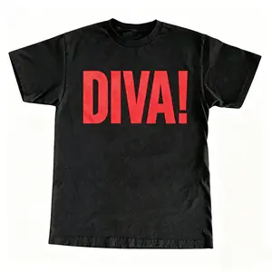 Unisex T Shirt - DIVA! Graphic Unisex Tshirt Streetwear Slogan Top, Funny Internet Trendy Shirt, Style Viral Tee, Vintage 90s Tee