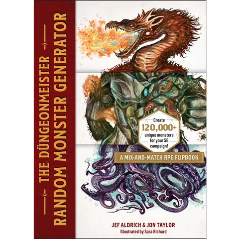 Dungeonmeister Random Monster Generator Flipbook - Illustrated, Creative Adventure Guide for DM Tabletop RPG Crafting (Lifestyle & Hobbies Book)