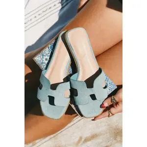 Caicos Resort Slip On Sandals - Denim
