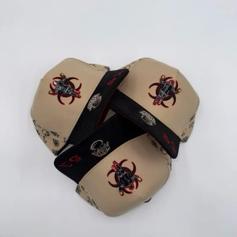Gorra Chino Antrx - Chava Hats with 3D Hazard Design and Unique Skull Patterns for Stylish Outfits