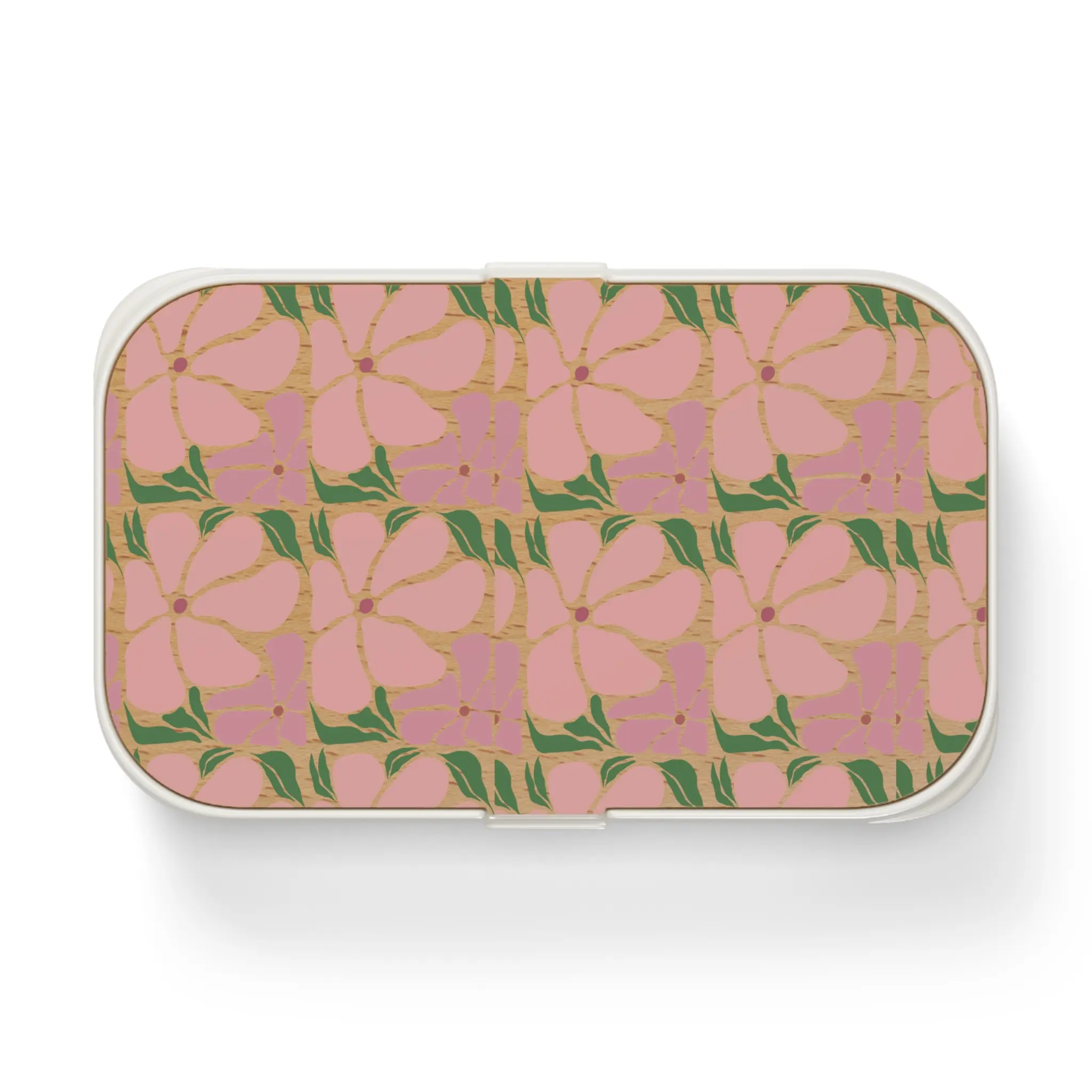 Floral Bento Lunch Box, Eco-Friendly Lunch Container, Meal Prep Box for School and Work, Perfect Gift for Foodies, Mother's Day