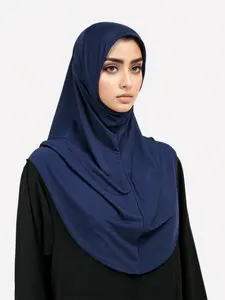 Women's Solid Color Instant Hijab, Modest Comfortable Breathable Hijab for Daily Wear, Fashionable Muslim Clothing for Women, Savannah Hijab
