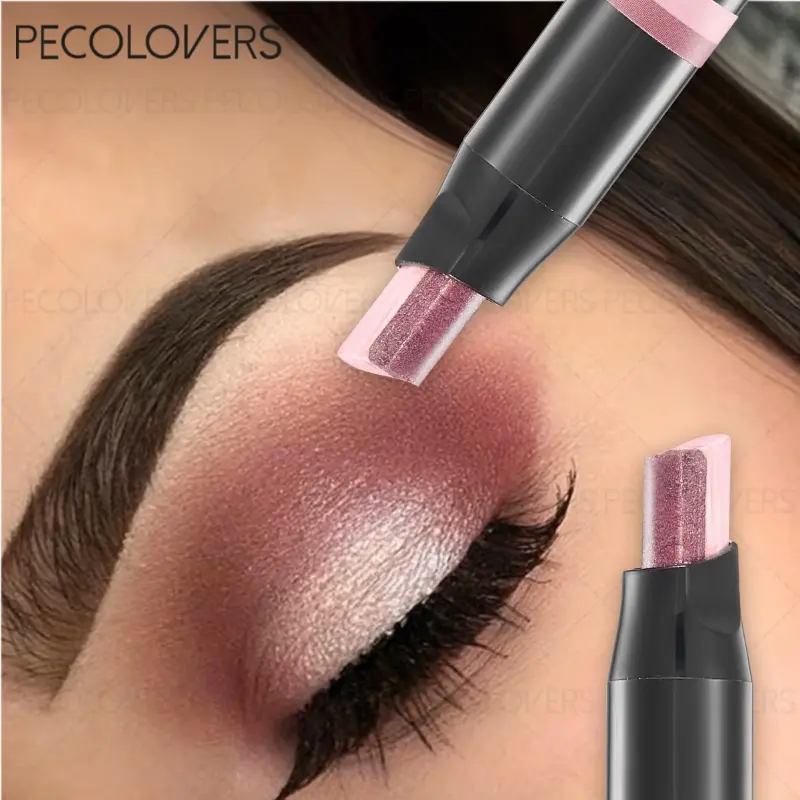 1pc Dual-Color Retractable Eyeshadow Brush Beauty Travel Cosmetics Brush - Long-Lasting All-Day Wear & Waterproof Sweat-Resistant Formula, Beginner-Friendly Easy Application, Perfect for Travel Essentials & Daily Touch-Up - Professional Eye Makeup Tool