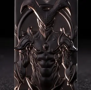 Z-OATH | Obsidian Yibb-Tstll "The Patient One" Pendant - Cosmic Horror Necklace, Ritual Jewelry