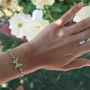 Figaro Butterfly Bracelet