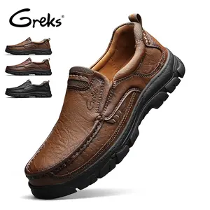 Men's Chunky Loafers | Slip-On Hand-Stitched | All-Match Casual