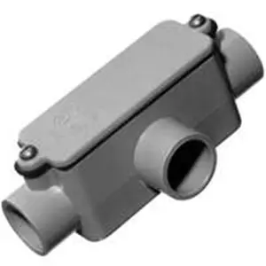 212 MAIN Thomas & Betts-Carlon E983GR-CAR 1.25 in Type-T Shape Schedule 40 PVC Conduit Body, Easy-Pull Accessory for Sailing, Water Sports, Plumbing, Pvc Body