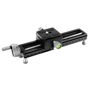 Fotopro Macro Focusing Rail Rack Slider for Close-up Shooting Macro Photography with Quick Release Plate 7.4 Inch Aluminum Alloy Universal Camera Slider for DSLR Camera Camcorder Film Photography