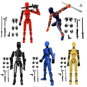 Titan 13 Realistic Multi-Jointed Action Figurine Combo - 3/4/5-Pc Toy Set with Dynamic Poses & Detailed Design, Unique Toys for Grown Ups, Ideal Collectors' Desktop Decor