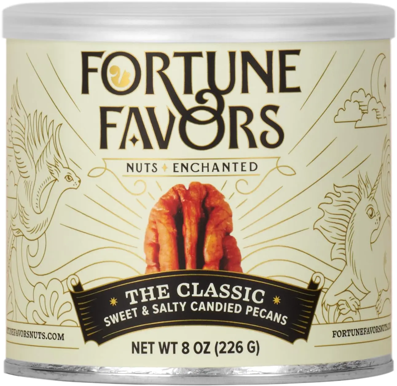 Candied Pecans, Sweet and Salty Snack, Hand Crafted in Small Batches, USA-Grown (8oz, Classic)