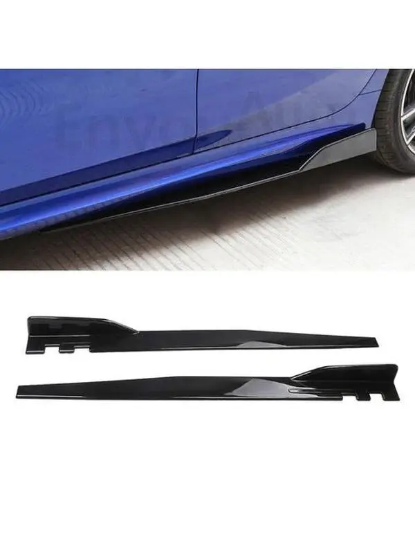 for Honda Civic SI Sedan Coupe 46" Side Skirt Extension Rocker Panel Gloss black for Honda Civic SI Sedan Coupe 46" Side Skirt Extension Rocker Panel Gloss black