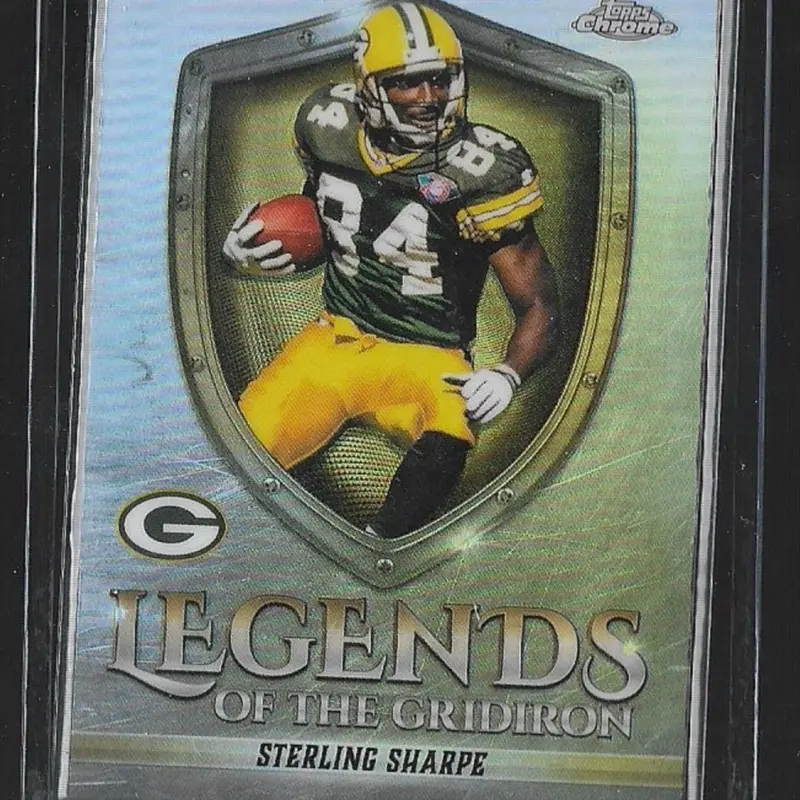 2025 Topps Chrome Football Packers Sterling Sharpe Legend Gridiron. LOG-27 Refractor