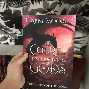 Abby Moore The Court of Unforgiving Gods PAPERBACK SIGNED Fantasy Book by Author Abby Moore