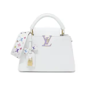 Pre-owned Louis Vuitton Calfskin Shoulder Bags Capucines BB Taurillon bag