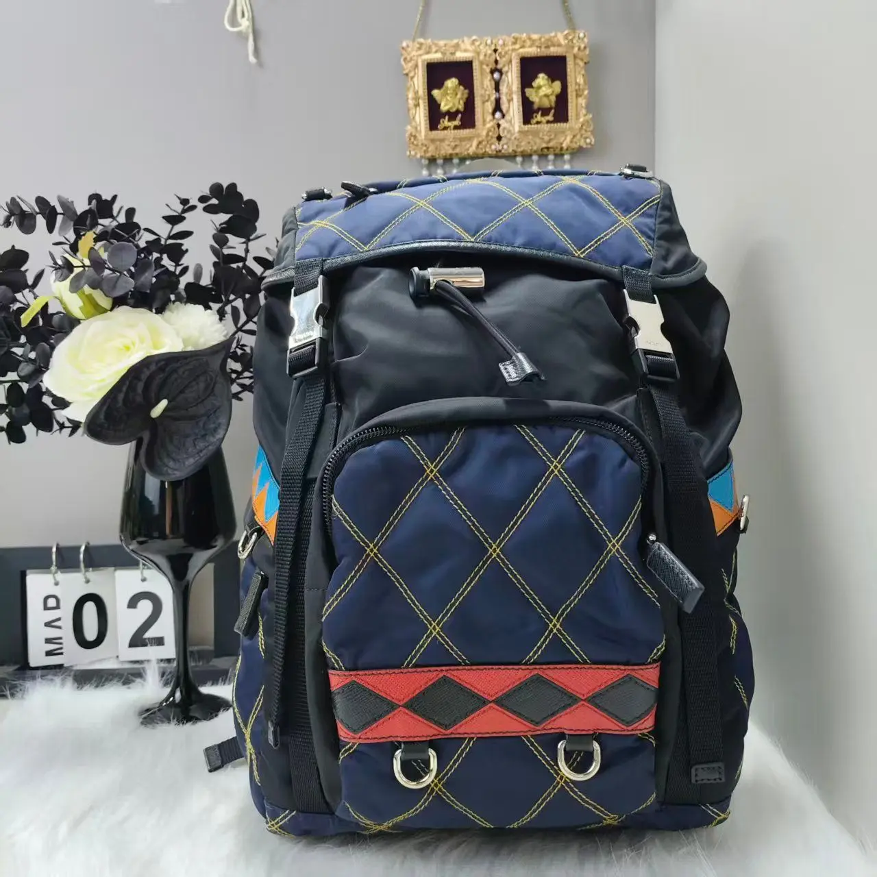 Pre-owned PRADA Nylon Crossbody Bags Prada#/Backpack/JSB1715011