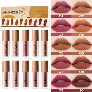 Matte velvet Lip Gloss Tint with silky smooth texture, long-lasting and natural lip makeup, Cosmetic