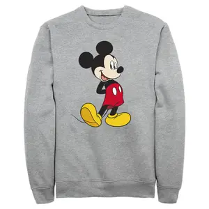 Men's Mickey & Friends Smiling Mickey Mouse Portrait Sweatshirt