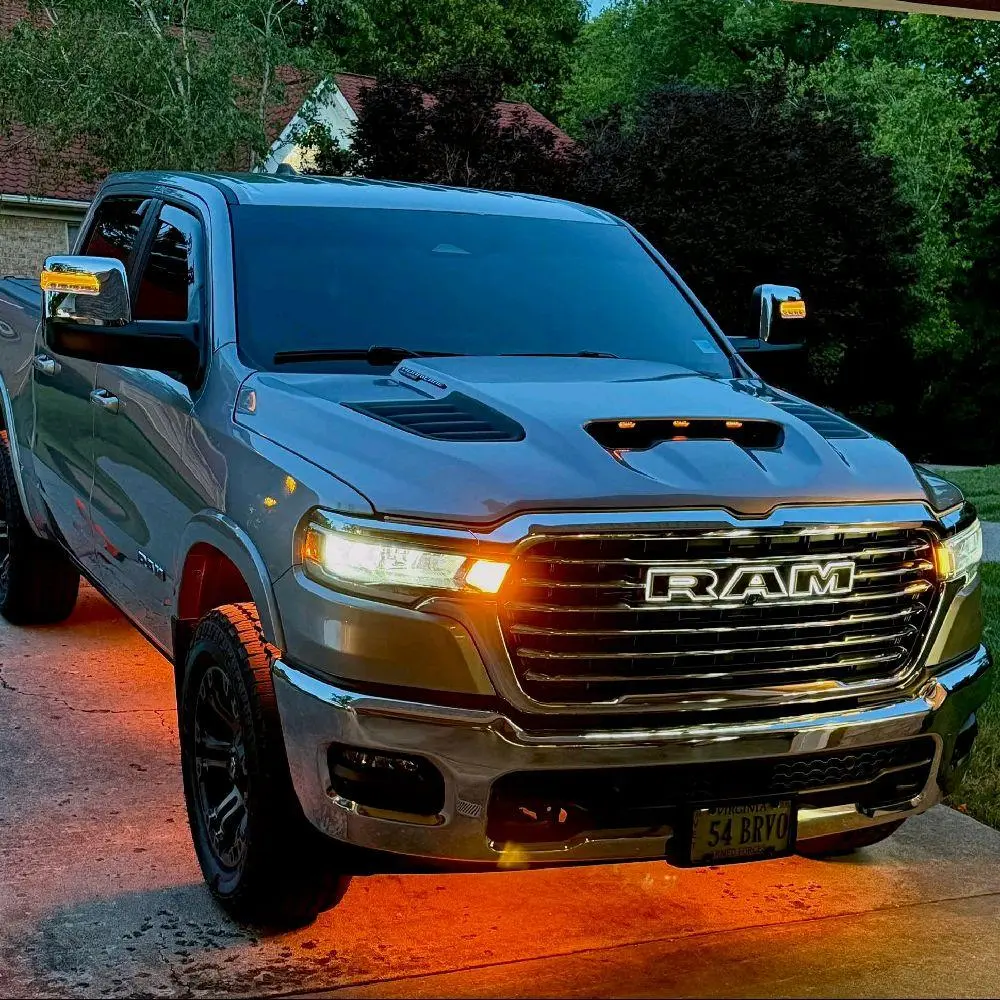 Illuminated RAM Emblem 2025 2026 2027 BLACK