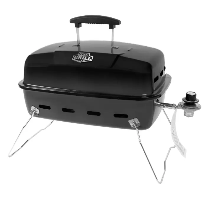 Expert Grill 1-Burner Black Portable Propane Gas 17.5 inch Grill, with Removable Lid