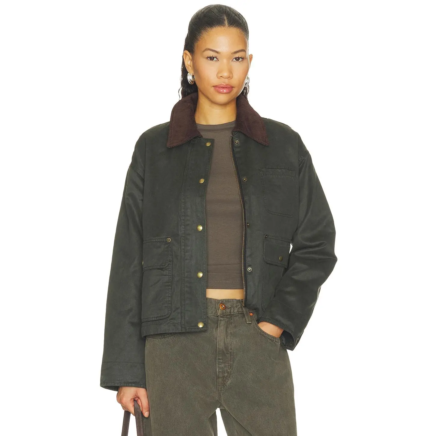 BLANKNYC Canvas Jacket in Saddle Up