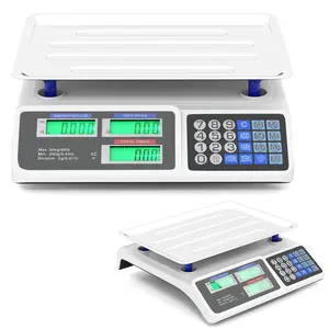 COSTWAY - 66lb Price Computing Scale Commercial Food Scale with Dual LCD Displays COSTWAY - 66lb Price Computing Scale Commercial Food Scale with Dual LCD Displays