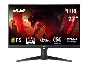 Acer Nitro 27 inch WQHD 2K 1440P 270hz IPS with AMD FreeSync Premium 0.5ms, sRGB 99%, Gaming Computer Monitor XV270U Z1bmiiprx