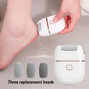 Foot File Kit with Two Replacement Heads, Electric Cordless Smoothing Lightweight Callus Remover for Heels, Toes, Edges, Full Foot Care, Home Use, Adult Foot Care Products, Feet Callus Remover