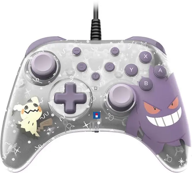 Switch 2 Accessory:  Wired Controller - HORI - Pad Turbo - Gengar & Mimikyu:  Officially Licensed by Nintendo  [GAMES ACCESSORIES]