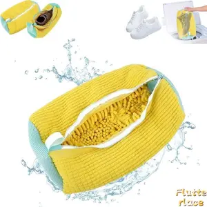 Padded Mesh Shoe Laundry Bag for Washing Machine, Sneaker Wash Bag with Shape Protection, Durable Protective Net for Cleaning Shoes, Travel & Home Laundry Essential, Easy Shoe Care Solution tiktokshopspringglowup