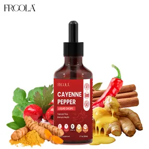 Frcola cayenne Drops contains capsicum extract, turmeric, curcumin, Ceylon cinnamon, hawthorn, berberine, holy basil, vitamin D3, and vitamin K2.