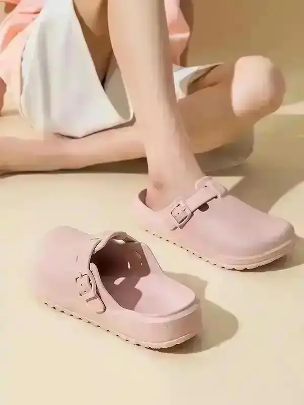 2026 Women Solid Color Sports EVA Slippers Casual Comfortable Non Slip Indoor Outdoor Wear All Match Daily Walking Shoes Easy Off Lifestyle Summer Plush Warm Trendy Everyday Breathable Fuzzy Soft Sole Fashion" modern