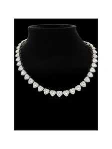 1Piece 10mm Rhinestone Glass heart-shaped chain necklace for Women, hip-hop punk heart necklace, Elegant Rhinestone Necklace, Love Heart Necklace, Exquisite Chain Jewelry, fashion jewelry, suitable for daily wear or party, Valentine's Day gift.